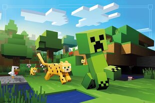 Minecraft Oceloti tagaajamine – plakat 91,5 x 61 cm hind ja info | Fännitooted mänguritele | kaup24.ee