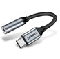 Ugreen AV142 3,5 mm adapter, USB-C, must цена и информация | USB jagajad, adapterid | kaup24.ee