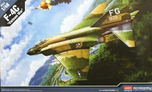 Liimitav mudel Academy 12294 USAF F-4C VIETNAMESE WAR 1/48 цена и информация | Liimitavad mudelid | kaup24.ee