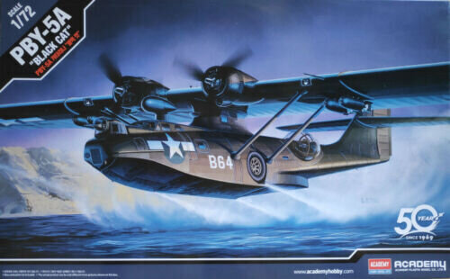 Liimitav mudel Academy 12487 Black Cat PBY-5A 1/72 hind ja info | Liimitavad mudelid | kaup24.ee