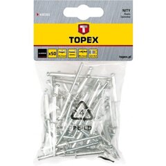 Заклепки алюминиевые Topex 4х12,5 мм цена и информация | Механические инструменты | kaup24.ee