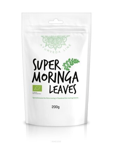 Moringa lehtede pulber, Super Moringa Leaves Ayurveda Line, 200 gr. hind ja info | Tee ja ravimtaimed | kaup24.ee