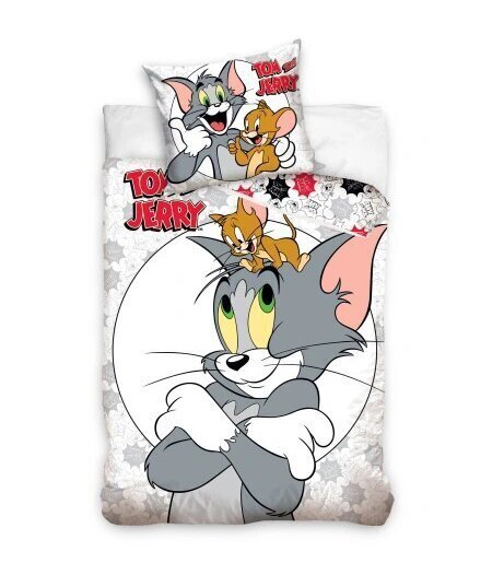 Laste voodipesukomplekt Tom and Jerry 140x200, 2-osaline hind ja info | Beebide ja laste voodipesu | kaup24.ee