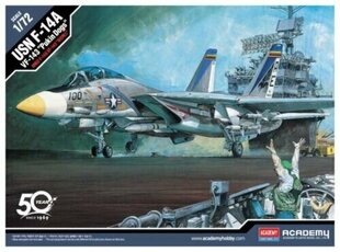 Liimitav mudel Academy 12563 USN F-14A VF-143 Pukin Dogs 1/72 hind ja info | Liimitavad mudelid | kaup24.ee