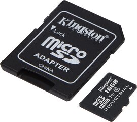 Mälukaart Kingston micro SD 16GB Class 10 U1 +adapter цена и информация | Карты памяти | kaup24.ee