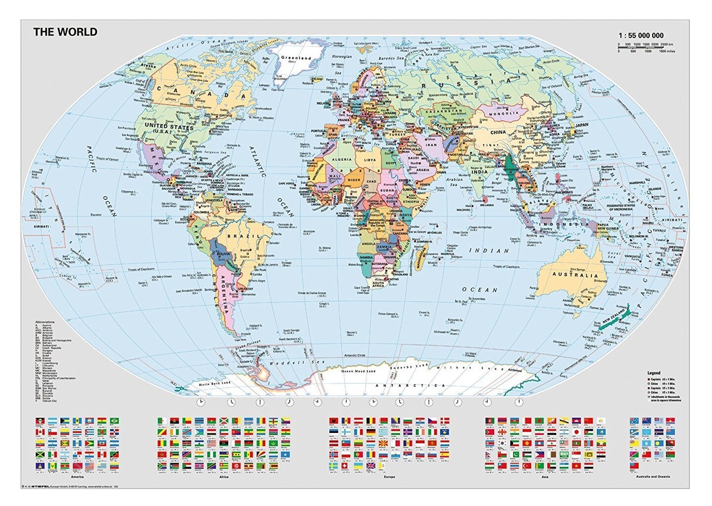 Pusle Ravensburger Maailmakaart, 1000 osa hind ja info | Pusled | kaup24.ee