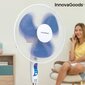 INNOVAGOODS Ø 40 CM 50W VALGE SININE PÕRANDAVENTILAATOR hind ja info | Ventilaatorid | kaup24.ee