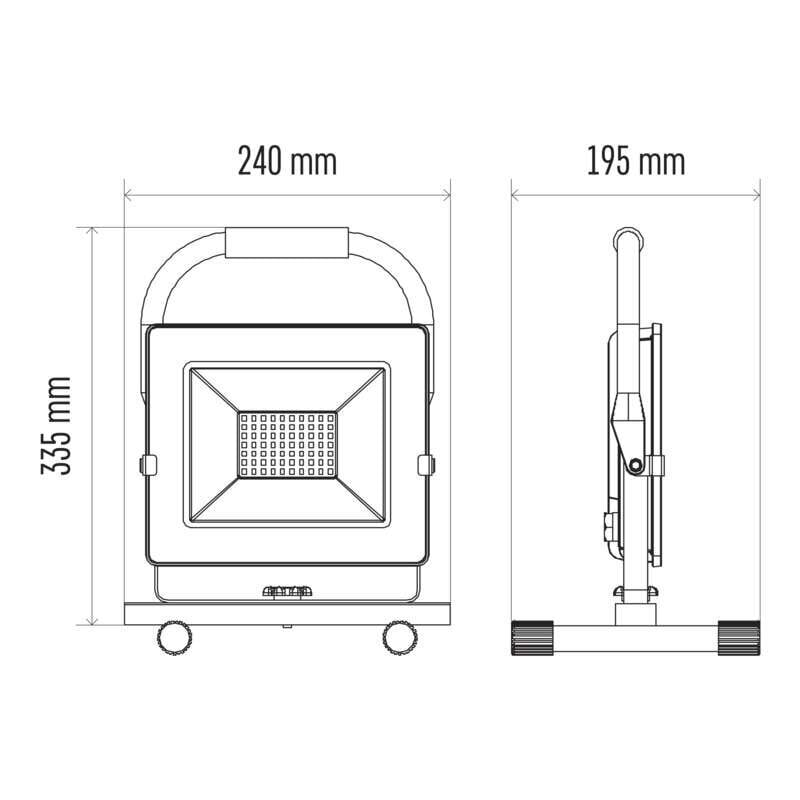 KAASASKANTAV LED PROŽEKTOR 50W hind ja info | Taskulambid, prožektorid | kaup24.ee