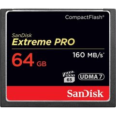 Sandisk карта памяти CF 64GB ExtremePro 160MB/s цена и информация | Карты памяти | kaup24.ee