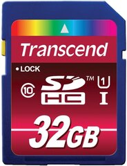 Mälukaart Transcend SDHC 32GB CL10 U1 ULTIMATE цена и информация | Карты памяти для фотоаппаратов, камер | kaup24.ee