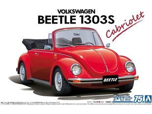 Aoshima - Volkswagen 15ADK Beetle 1303S Cabriolet 1975, 1/24, 06154 hind ja info | Klotsid ja konstruktorid | kaup24.ee