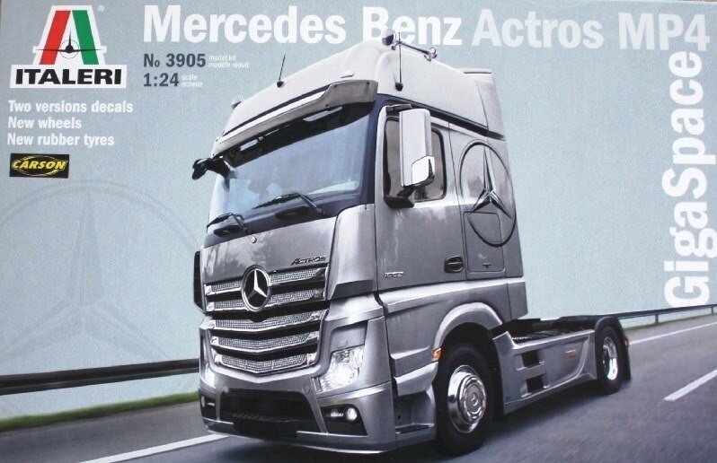 Italeri - Mercedes Benz Actros MP4 GigaSpace, 1/24, 3905 hind ja info | Klotsid ja konstruktorid | kaup24.ee