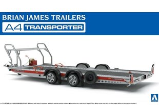 Aoshima - Brian James Trailers A4 Transporter, 1/24, 05260 цена и информация | Конструкторы и кубики | kaup24.ee