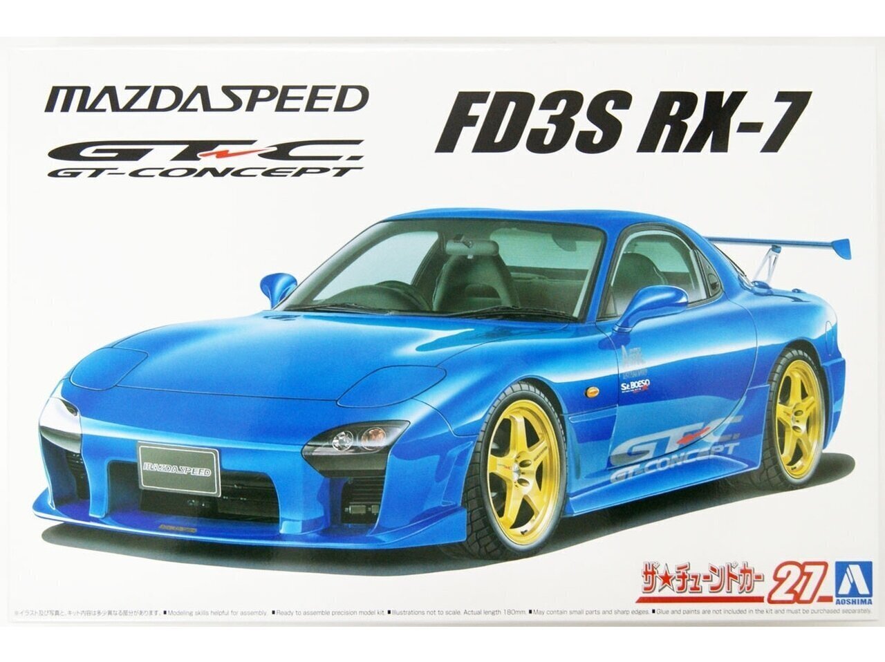 Aoshima - Mazda speed FD3S RX-7 A Spec GT Concept `99, 1/24, 06147 hind ja info | Klotsid ja konstruktorid | kaup24.ee