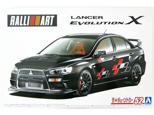 Aoshima - RALLIART CZ4A Lancer Evolution X '07, 1/24, 05987 hind ja info | Klotsid ja konstruktorid | kaup24.ee