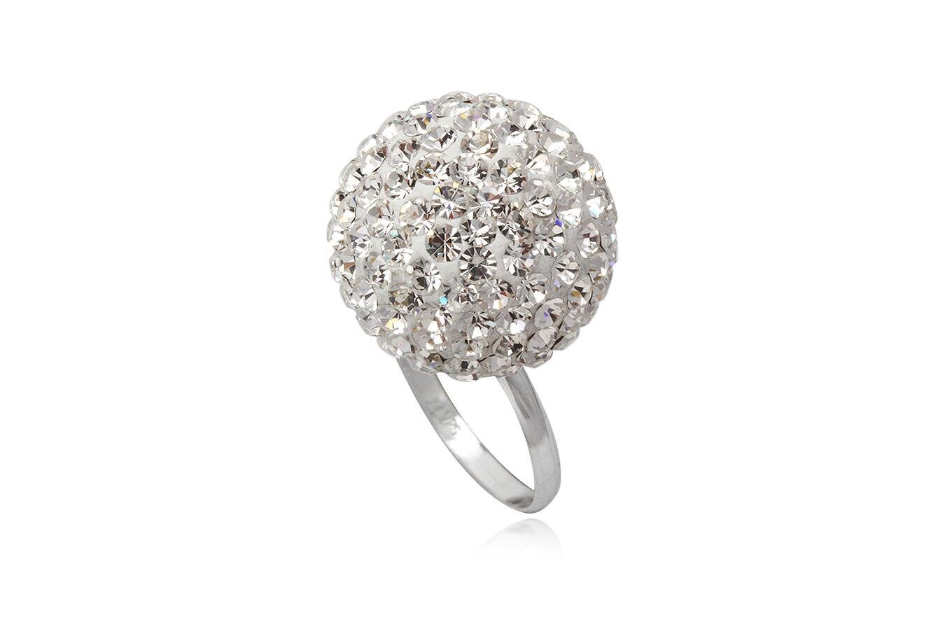 Hõbe 925 sõrmus, Swarovski kristallid hind ja info | Sõrmused | kaup24.ee