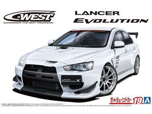 Aoshima - C-West CZ4A Lancer Evolution X `07 (Mitsubishi), 1/24, 05897 цена и информация | Конструкторы и кубики | kaup24.ee