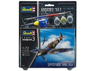 Revell - Spitfire Mk.IIa Model Set, 1/72, 63953 цена и информация | Конструкторы и кубики | kaup24.ee