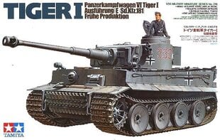 Tamiya - Panzerkamfwagen VI Tiger I Ausfürung E (Sd.Kfz.181) Frühe Produktion, 1/35, 35216 цена и информация | Конструкторы и кубики | kaup24.ee