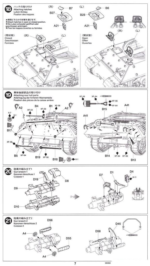 Tamiya - U.S. Tank Destroyer M10 Mid Production, Scale:1/35, 35350 hind ja info | Klotsid ja konstruktorid | kaup24.ee