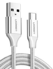 Ugreen US288 USB-C kaabel, QC3.0, 1,5 m, valge hind ja info | Kaablid ja juhtmed | kaup24.ee