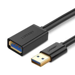 Удлинительный кабель Ugreen US129 USB 3.0, 0.5 м, черный цена и информация | Кабели и провода | kaup24.ee