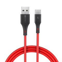 Кабель Blitzwolf USB - USB тип C, 1.8м BW-TC15, красный цена и информация | Кабели и провода | kaup24.ee