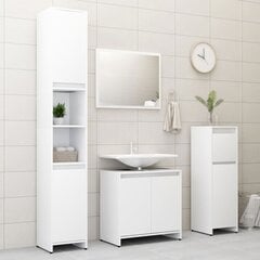 Комплект мебели для ванной, 4 части, белый глянец цена и информация | Комплекты в ванную | kaup24.ee