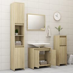 Комплект мебели для ванной, 4 части, цвет дуб цена и информация | Комплекты в ванную | kaup24.ee