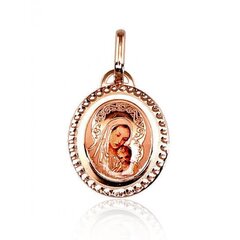 Золотой кулон-икона "Святая Дева Мария II" из красного золота 585 пробы цена и информация | Украшения на шею | kaup24.ee