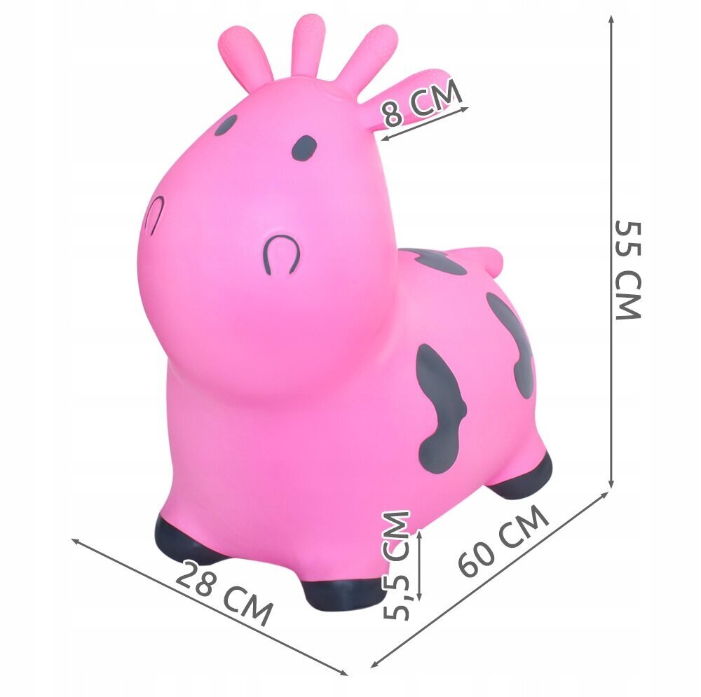 Roosa hüppav kummist hüppaja täispuhutav hind ja info | Imikute mänguasjad | kaup24.ee