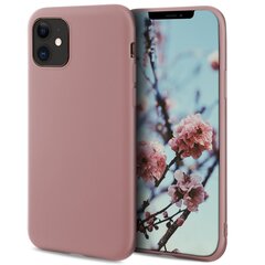 Силиконовый чехол Moozy Minimalist для iPhone 11, тонкий и матовый чехол из силикона TPU, роза бежевого цвета цена и информация | Чехлы для телефонов | kaup24.ee