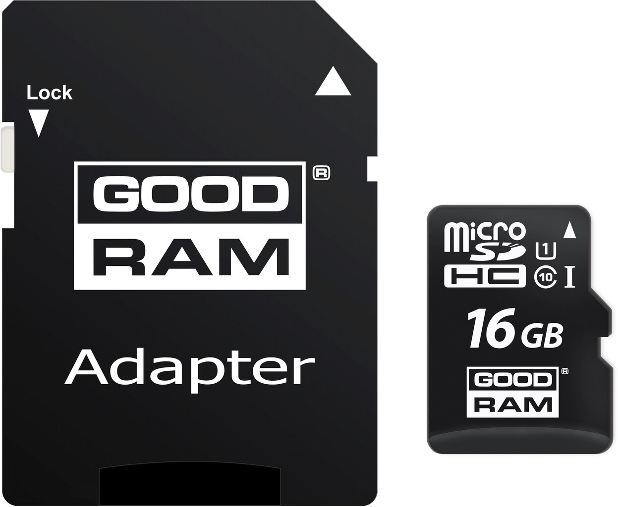 Mälukaart GoodRam microSDHC 16GB CL10 +adapter +kaardilugeja hind ja info | Mobiiltelefonide mälukaardid | kaup24.ee