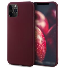 Силиконовый чехол Moozy Minimalist для iPhone 11 Pro Max, тонкий и матовый чехол из силикона TPU, винно-красный цена и информация | Чехлы для телефонов | kaup24.ee