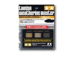 Tamiya - Weathering Pastel - Sand, Light Sand and Mud (pigmendi komplekt), 87079 hind ja info | Kunstitarbed, voolimise tarvikud | kaup24.ee