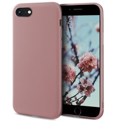 Силиконовый чехол Moozy Minimalist для iPhone SE 2020, iPhone 8 и iPhone 7, тонкий и матовый чехол из силикона TPU, роза бежевого цвета цена и информация | Чехлы для телефонов | kaup24.ee