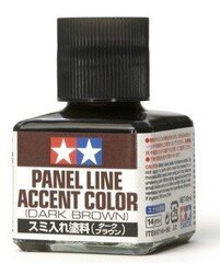 Tamiya - Panel line accent color Dark Brown, 40ml, 87140 hind ja info | Kunstitarbed, voolimise tarvikud | kaup24.ee
