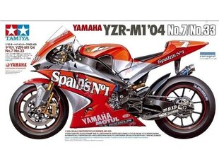 Tamiya - Yamaha YZR-M1 '04 No.7/No.33, 1/12, 14100 hind ja info | Klotsid ja konstruktorid | kaup24.ee