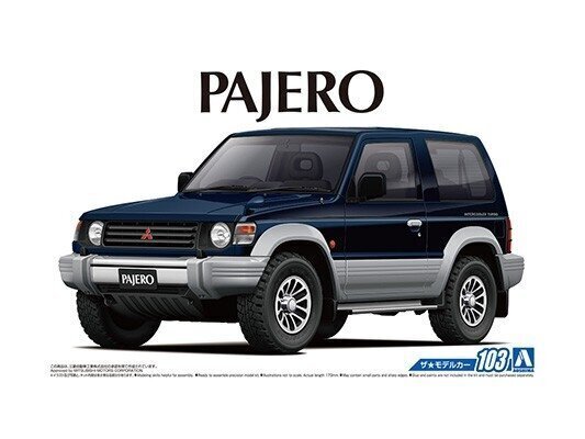 Aoshima - Mitsubishi V24WG Pajero Metal Top Wide XR-II '91, 1/24, 05697 hind ja info | Klotsid ja konstruktorid | kaup24.ee