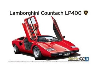 Aoshima - Lamborghini Countach LP400, Scale:1/24, 05804 hind ja info | Klotsid ja konstruktorid | kaup24.ee