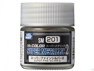 Mr.Hobby - SM-201 Super Fine Silver II, 10ml цена и информация | Принадлежности для рисования, лепки | kaup24.ee