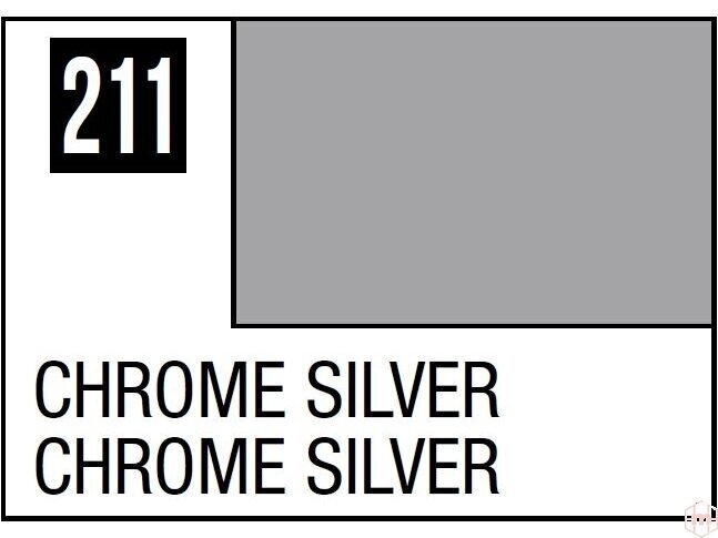 Mr.Hobby - MC-211 Chrome Silver, 10ml hind ja info | Kunstitarbed, voolimise tarvikud | kaup24.ee