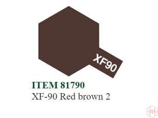 Tamiya - XF-90 Red brown 2, 10ml hind ja info | Kunstitarbed, voolimise tarvikud | kaup24.ee