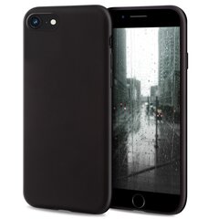 Силиконовый чехол Moozy Minimalist для iPhone SE 2020, iPhone 8 и iPhone 7, тонкий и матовый чехол из силикона TPU, черный цена и информация | Чехлы для телефонов | kaup24.ee