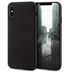 Силиконовый чехол Moozy Minimalist для iPhone X и iPhone XS, тонкий и матовый чехол из силикона TPU, черный цена и информация | Чехлы для телефонов | kaup24.ee