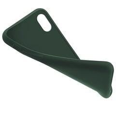 Силиконовый чехол Moozy Minimalist для iPhone XR, тонкий и матовый чехол из силикона TPU, темно-зеленый цена и информация | Чехлы для телефонов | kaup24.ee