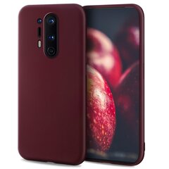 Силиконовый чехол Moozy Minimalist для OnePlus 8 Pro – Тонкий и матовый чехол из силикона TPU, винно-красный цена и информация | Чехлы для телефонов | kaup24.ee