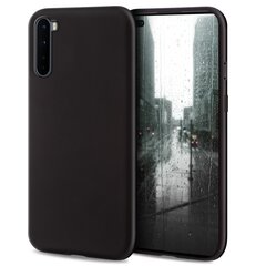 Силиконовый чехол Moozy Minimalist для OnePlus Nord, тонкий и матовый чехол из силикона TPU, черный цена и информация | Чехлы для телефонов | kaup24.ee