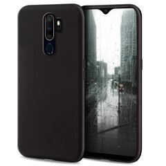 Силиконовый чехол Moozy Minimalist для Oppo A9 2020, тонкий и матовый чехол из силикона TPU, черный цена и информация | Чехлы для телефонов | kaup24.ee