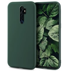 Силиконовый чехол Moozy Minimalist для Oppo Reno2 Z, тонкий и матовый чехол из силикона TPU, темно-зеленый цена и информация | Чехлы для телефонов | kaup24.ee